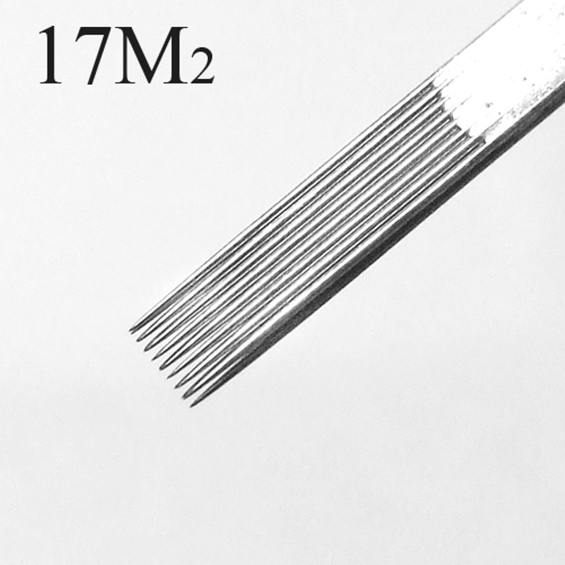 50 Pcs Tattoo Needles Double Stack Magnum 17M2 - Click Image to Close